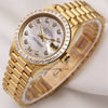 Rare-Rolex-Lady-DateJust-69128-18K-Yellow-Gold-MOP-Diamond-Dial-Princess-Cut-Bezel-Second-Hand-Watch-Collectors-3