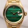 Rare-Rolex-Lady-DateJust-69178-18K-Yellow-Gold-Malachite-Dial-Second-Hand-Watch-Collectors-2