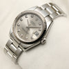 Roelx Midsize DateJust Stainless Steel Diamond Dial Second Hand Watch Collectors 3