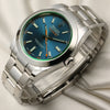 Rolex 116400GV Milgauss Stainless Steel Blue Dial Second Hand Watch Collectors 3