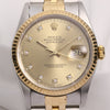 Rolex 16233 Steel & Gold Diamond W20 Second Hand Watch Collectors 2