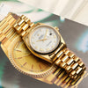 Rolex 18038 Day-Date 18K Yellow Gold White Roman Dial Second Hand Watch Collectors 5
