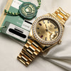 Rolex 218348 18K Yellow Gold Second Hand Watch Collectors Champagne Diamond & Ruby Dial Second Hand Watch Collectors 10