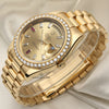 Rolex 218348 18K Yellow Gold Second Hand Watch Collectors Champagne Diamond & Ruby Dial Second Hand Watch Collectors 3