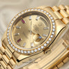 Rolex 218348 18K Yellow Gold Second Hand Watch Collectors Champagne Diamond & Ruby Dial Second Hand Watch Collectors 4