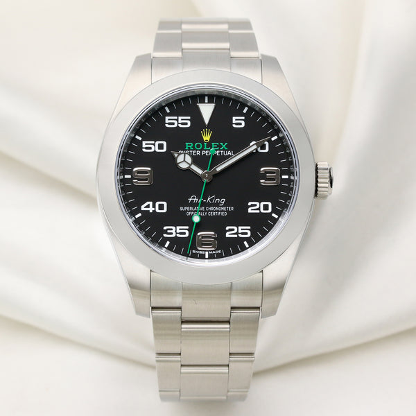 Rolex Air King Stainless Steel Second Hand Watch Collectors 1
