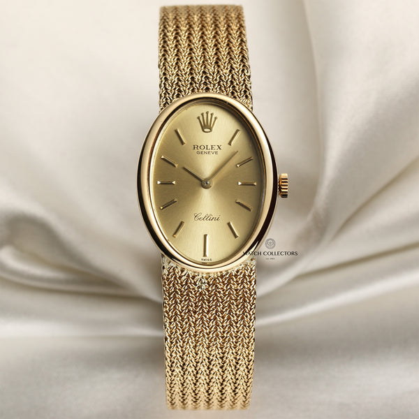 Rolex Cellini 18K Yellow Gold Second Hand Watch Collectors 1