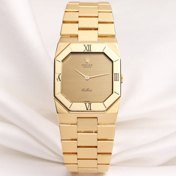 Rolex Cellini 18K Yellow Gold Second Hand Watch Collectors 1