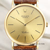 Rolex Cellini 18K Yellow Gold Second Hand Watch Collectors 2