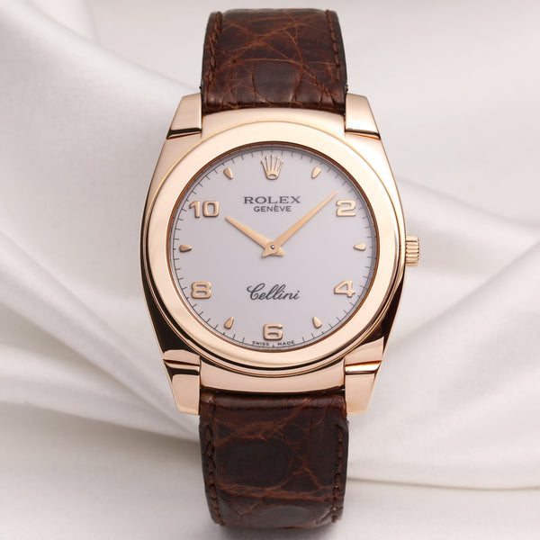 Rolex Cellini 5330 18K Rose Gold Second Hand Watch Collectors 1