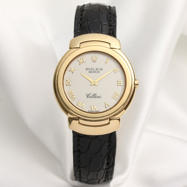 Rolex Cellini 6622 18K Yellow Gold Second Hand Watch Collectors 1
