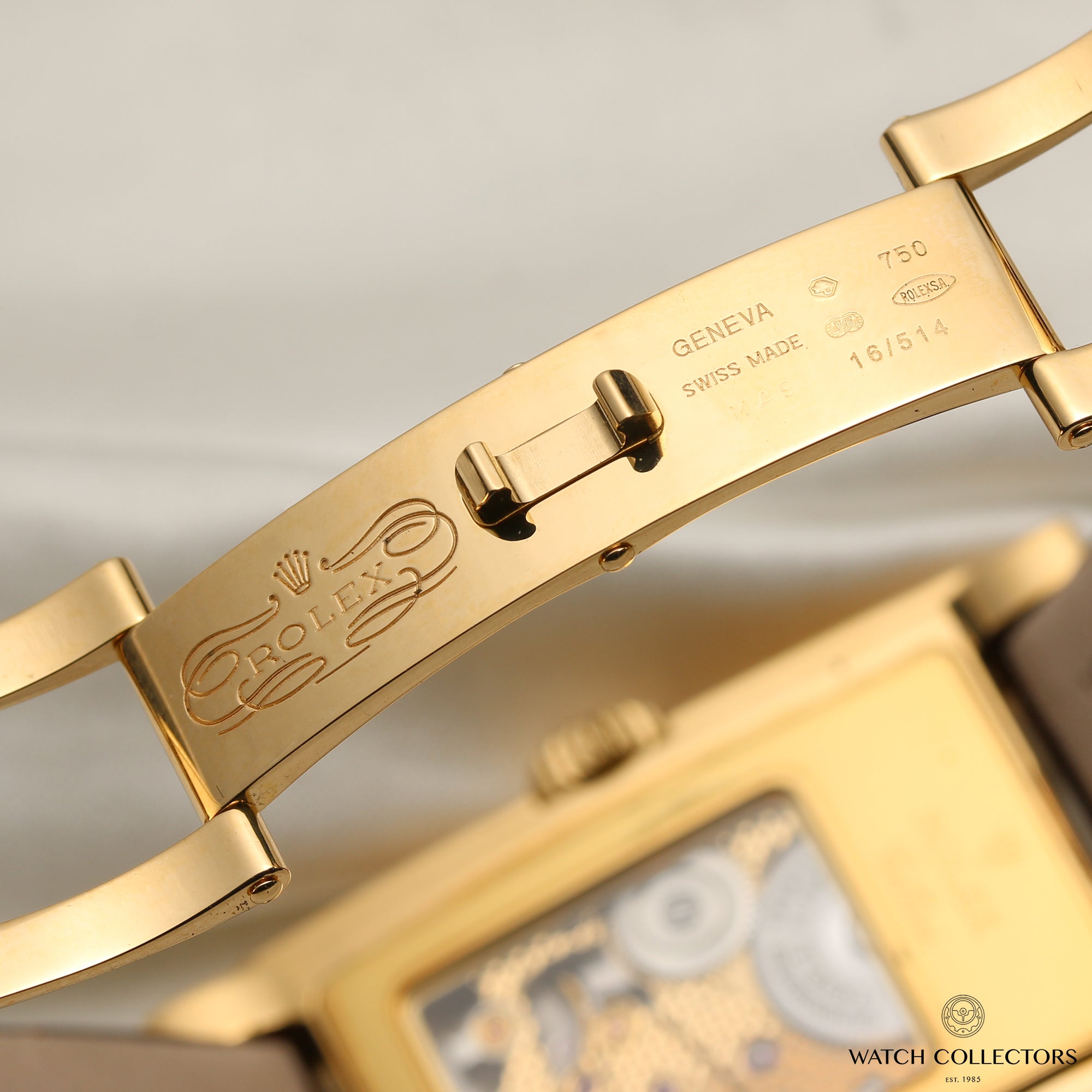 Rolex Cellini Prince 18K Yellow Gold Second Hand Watch Collectors 10