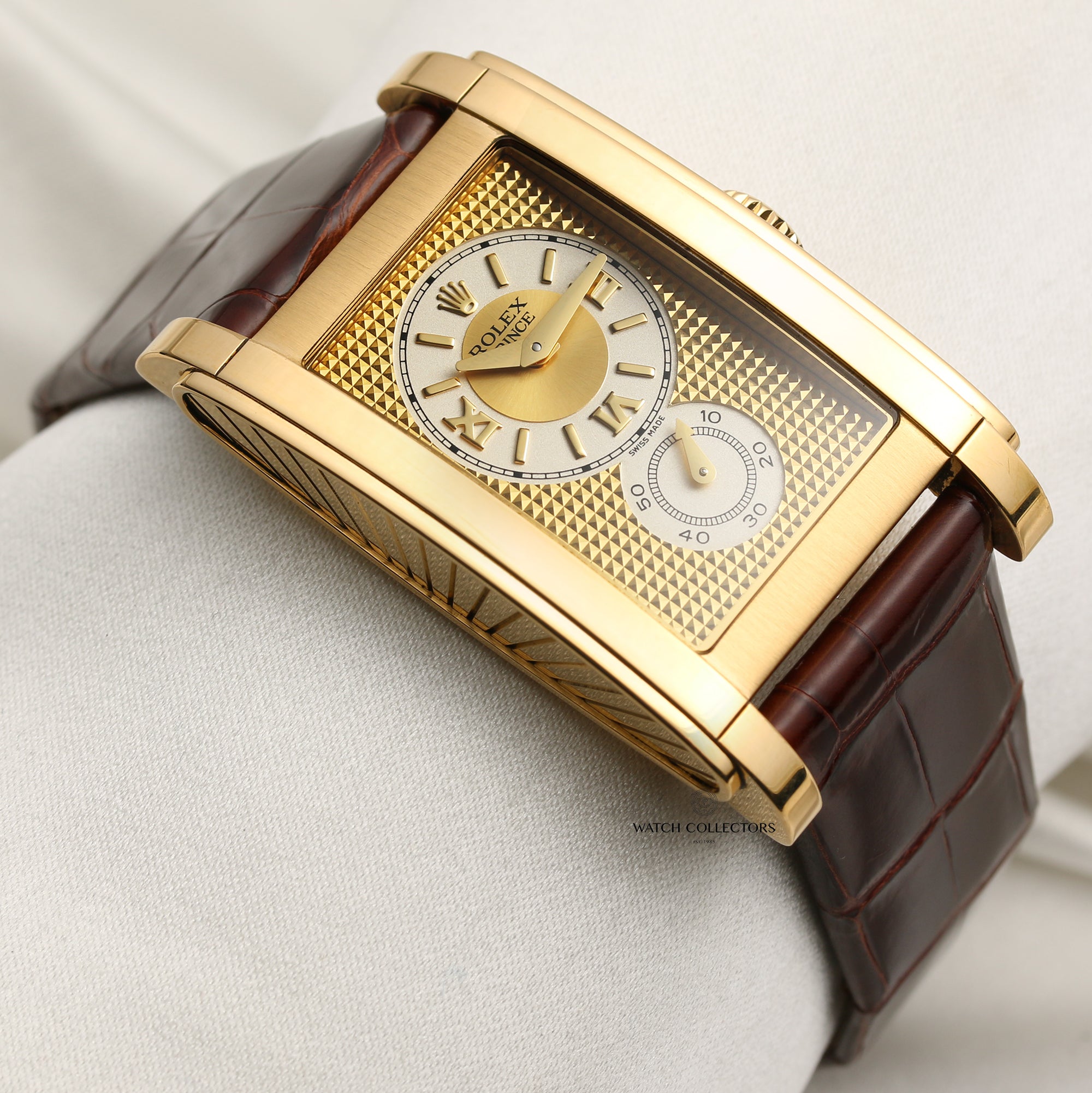 Rolex Cellini Prince 18K Yellow Gold Second Hand Watch Collectors 5