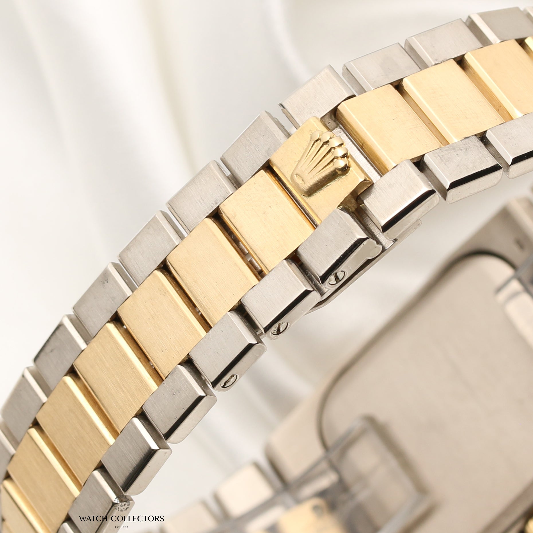 Rolex Cellini Quartz 18K White & Yellow Gold Second Hand Watch Collectors 6