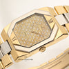 Rolex Cellini Quartz 18K Yellow & White Gold Pave Diamond Dial Second Hand Watch Collectors 4