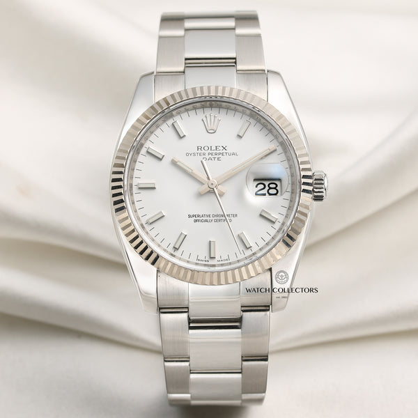 Rolex Date 115200 Stainless Steel Second Hand Watch Collectors 1