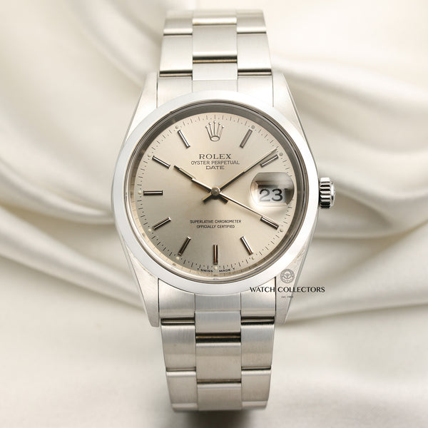 Rolex Date 15200 Stainless Steel Second Hand Watch Collectors 1