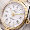 Rolex Date 15223 Steel & Gold White Dial Second Hand Watch Collectors 1 (4)