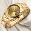 Rolex Date 15238 18K Yellow Gold Second Hand Watch Collectors 3