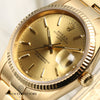 Rolex Date 15238 18K Yellow Gold Second Hand Watch Collectors 4