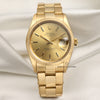 Rolex Date 18K Yellow Gold Second Hand Watch Collectors 1