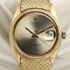 Rolex Date 18K Yellow Gold Second Hand Watch Collectors 2