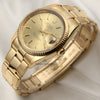 Rolex Date 18K Yellow Gold Second Hand Watch Collectors 3