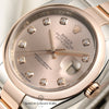 Rolex DateJust 116201 Steel & Rose Gold Diamond Dial Second Hand Watch Collectors 4