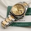 Rolex DateJust 116203 Steel & Gold Champagne Jubilee Diamond Dial Second Hand Watch Collectors 9