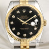 Rolex DateJust 116233 Diamond Dial Steel & Gold Second Hand Watch Collectors 2