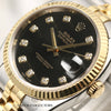 Rolex DateJust 116233 Diamond Dial Steel & Gold Second Hand Watch Collectors 4