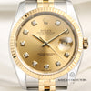 Rolex DateJust 116233 Steel & Gold Champagne Diamond Dial Second Hand Watch Collectors 2