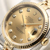 Rolex DateJust 116233 Steel & Gold Champagne Diamond Dial Second Hand Watch Collectors 4