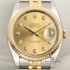 Rolex DateJust 116233 Steel & Gold Champagne Diamond Diald Second Hand Watch Collectors 2