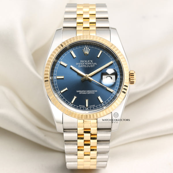 Rolex DateJust 116233 Steel & Gold Second Hand Watch Collectors 1