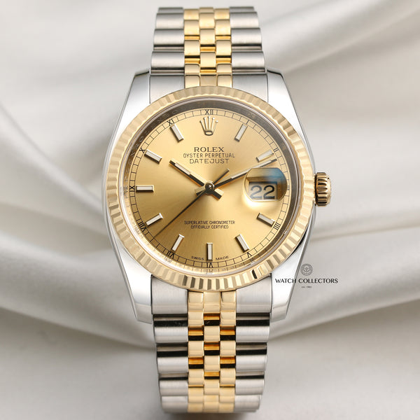 Rolex DateJust 116233 Steel & Gold Second Hand Watch Collectors 1