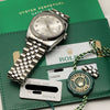 Rolex DateJust 116234 Diamond Dial Stainless Steel 18K White Gold Second Hand Watch Collectors 10