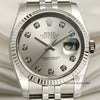 Rolex DateJust 116234 Diamond Dial Stainless Steel 18K White Gold Second Hand Watch Collectors 2