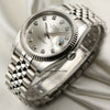 Rolex DateJust 116234 Diamond Dial Stainless Steel 18K White Gold Second Hand Watch Collectors 3