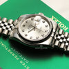 Rolex DateJust 116234 Diamond Dial Stainless Steel 18K White Gold Second Hand Watch Collectors 5