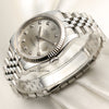 Rolex DateJust 116234 Stainless Steel 18K White Gold Bezel Silver Diamond Dial Second Hand Watch Collectors 3