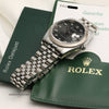 Rolex DateJust 116234 Stainless Steel & 18K White Gold Black Jubilee Diamond Dial Second Hand Watch Collectors 10