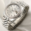 Rolex DateJust 116244 Stainless Steel & 18K White gold bezel Diamond Second Hand Watch Collectors 3