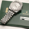 Rolex DateJust 116244 Stainless Steel & 18K White gold bezel Diamond Second Hand Watch Collectors 9