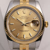Rolex DateJust 116623 Steel & Gold Champagne Dial F56 Second Hand Watch Collectors 2
