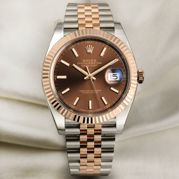 Rolex DateJust 126331 Steel & Rose Gold Second Hand Watch Collectors 1