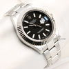 Rolex DateJust 126334 Stainless Steel 18K White Gold Bezel Second Hand Watch Collectors 4