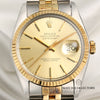 Rolex DateJust 16013 Steel & Gold Second Hand Watch Collectors 2