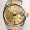 Rolex DateJust 16013 Steel & Gold Second Hand Watch Collectors 2
