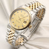 Rolex DateJust 16013 Steel & Gold Second Hand Watch Collectors 3